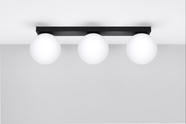Ceiling lamp YOLI 3 black + 3x LED Bulb G9 3000K Warm White 4.5W 450lm