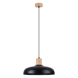 Ceiling lamp INDY black + x LED Bulb E27 3000K Warm 7,5W 620lm