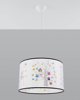 Hanging lamp OWLS 40 + 1x LED Bulb E27 4000K Cool 7.5W 650lm