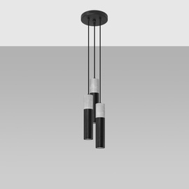 Pendant lamp BORGIO 3P black