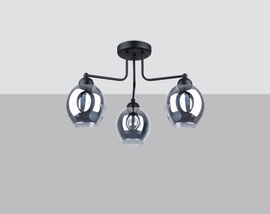 Chandelier FILLAN 3 black + 3x LED Bulb E27 3000K Warm 7.5W 620lm