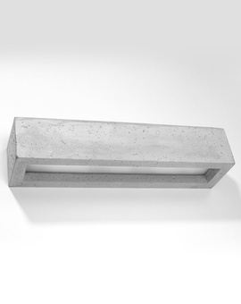 Wall lamp VEGA 50 concrete + 1x LED bulb E27 3000K Warm 7.5W 620lm