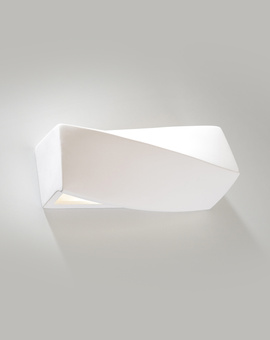 Wall lamp ceramic SIGMA MINI white + 1x LED Bulb E27 3000K Warm 7.5W 620lm