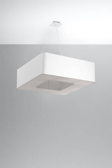 Chandelier URANO 60 white + 8x LED Bulb E27 3000K Warm 7.5W 620lm