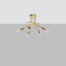 Chandelier SUPEŁ 5 gloss gold