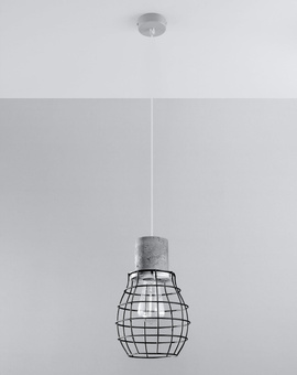 Hanging lamp LUGO + 1x LED Bulb E27 4000K Cool 7.5W 650lm