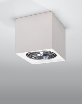 Ceiling lamp ceramic SEIDA white + 1x LED Bulb GU10 AR111 4000K COOL 10W 850lm