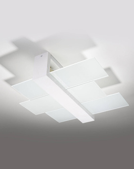 Ceiling lamp FENIKS 2 white + 2x LED Bulb E27 4000K Cool White 7.5W 650lm
