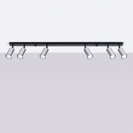 Ceiling lamp WINX 6L black/chrome