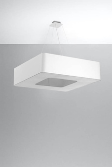 Chandelier URANO 80 white + 8x LED Bulb E27 3000K Warm 7.5W 620lm