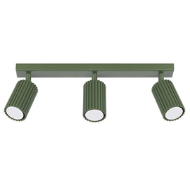 Ceiling lamp KARBON 3L olive green