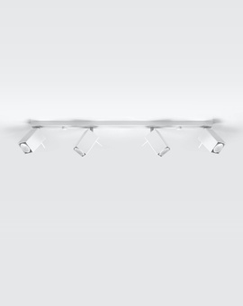 Ceiling lamp MERIDA 4L white + 4x LED Bulb GU-10 3000K Warm 7W 620lm