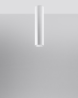 Ceiling lamp LAGOS 40 white + 1x LED Bulb GU-10 3000K Warm 7W 620lm