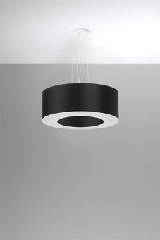 Chandelier SATURN 50 black + 5x LED Bulb E27 4000K Cool White 7.5W 650lm