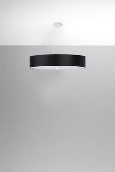 Chandelier SKALA 70 black + 6x LED Bulb E27 4000K Cool White 7.5W 650lm