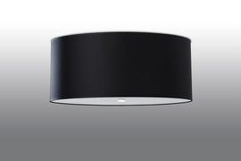Ceiling lamp OTTO 70 black + 6x LED Bulb E27 4000K Cool White 7.5W 650lm