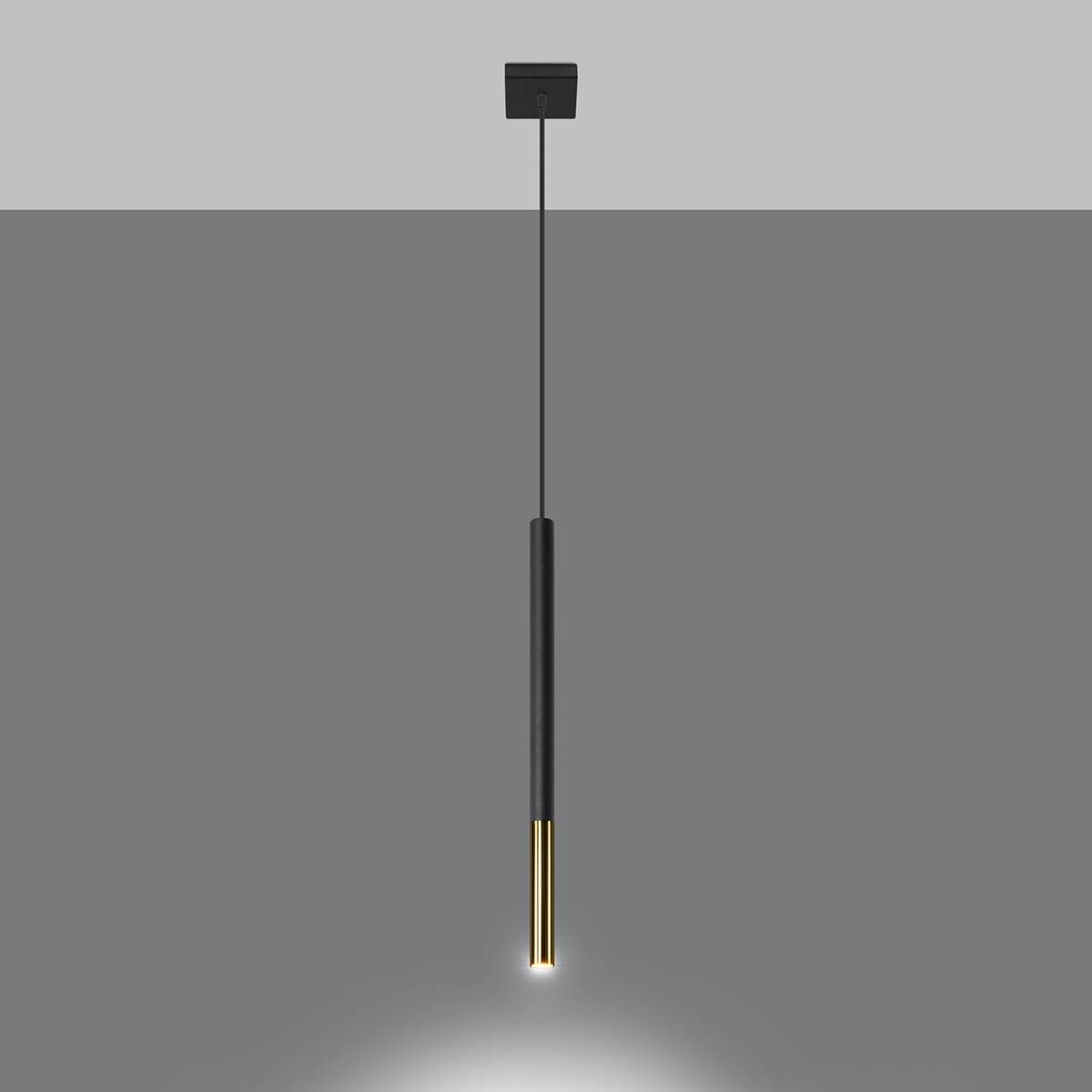 Pendant lamp MOZAICA 1 black/golden