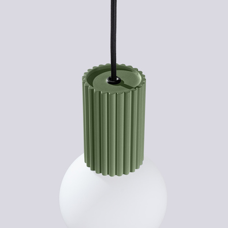 Pendant lamp HALO 1 olive green