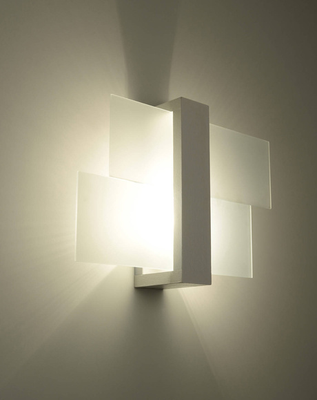 Wall lamp PHOENIX 1 white + 1x LED Bulb E27 3000K Warm 7.5W 620lm