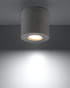 Ceiling lamp ORBIS concrete + 1x LED Bulb GU-10 4000K Cool White 7W 630lm