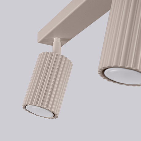 Wall lamp KARBON taupe with a switch