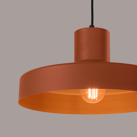 Pendant lamp BILO red ochre