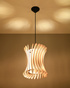 Pendant lamp ORIANA natural wood + 1x LED Bulb E27 4000K Cool White 7.5W 650lm