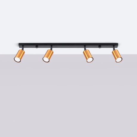 Ceiling lamp WINX 4L black/cooper