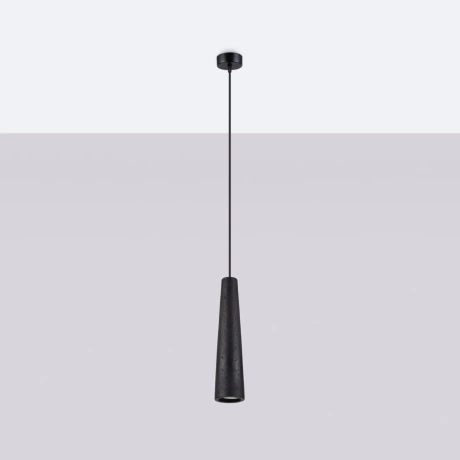 Pendant lamp ELECTRA black concrete