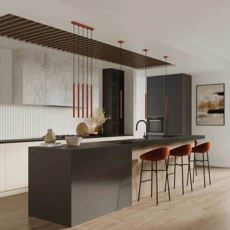 Pendant lamp PASTELO 1 red ochre