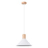 Hanging lamp JAGA white + 1x LED Bulb E27 3000K Warm 7.5W 620lm