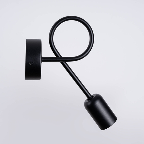 Wall lamp SUPEŁ black + 1X LED bulb E27 3000K 7W 760lm