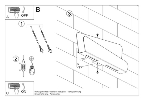 Wall lamp BASCIA white + 2x LED Bulb G9 4000K Cool White 4.5W 530lm