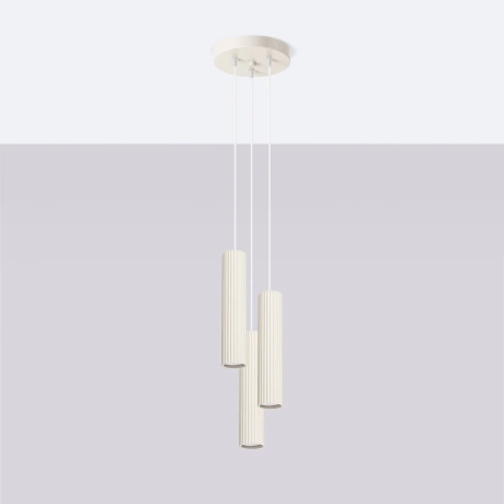 Pendant lamp KARBON 3P beige