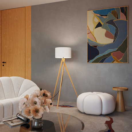 Floor lamp NATT white