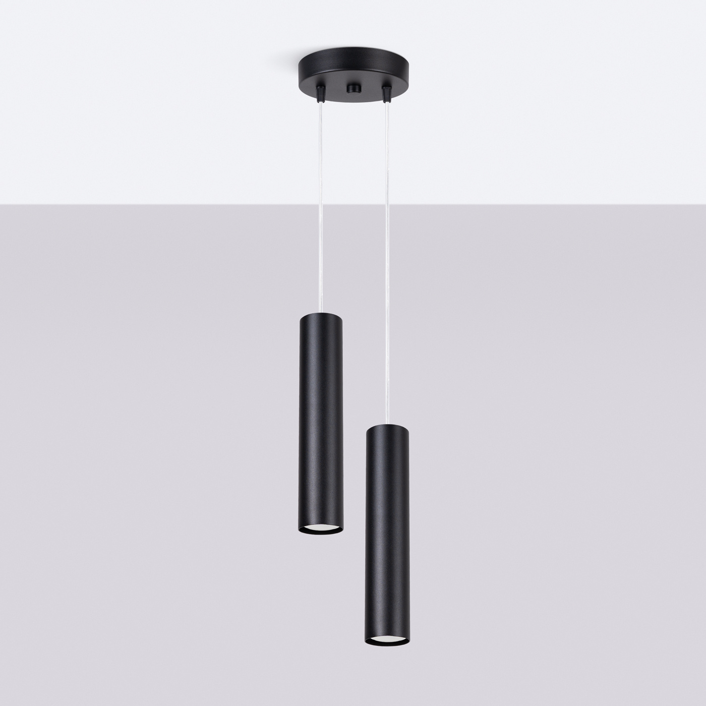 Pendant lamp LAGOS 2P black