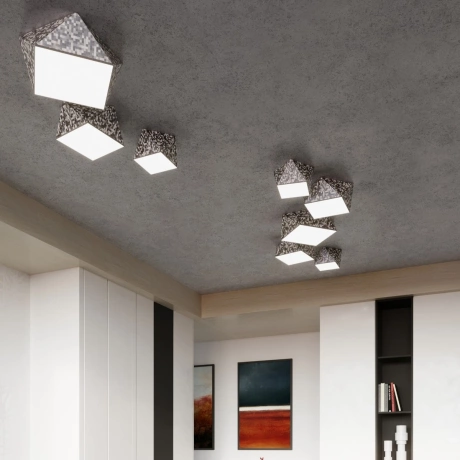 Ceiling lamp HEXA 25 silver