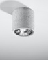 Ceiling lamp CULLO 140 concrete + 1x LED bulb GU10 AR111 4000K COOL WHITE 12W 850lm [WOJ+14147]