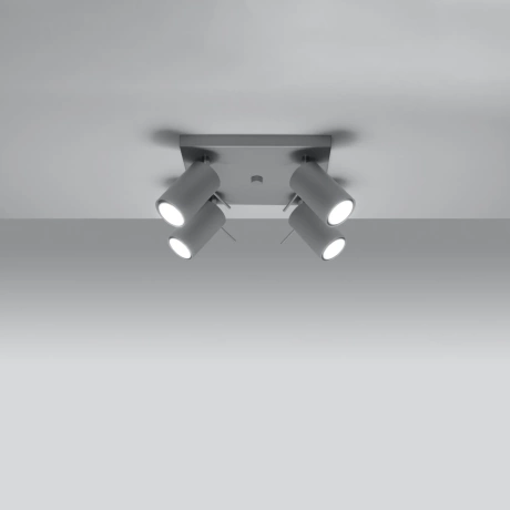 Ceiling lamp RING 4 grey