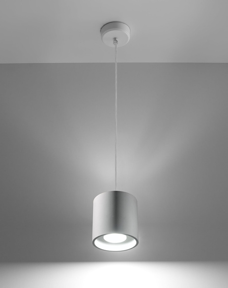 Hanging lamp ORBIS 1 white + 1x LED Bulb GU-10 4000K Cool White 7W 630lm