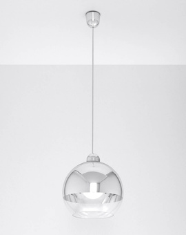 Pendant lamp COSMO 25 chrome + 1x LED Bulb E27 3000K Warm 7.5W 620lm