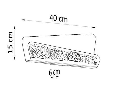 Wall lamp ALIZA white + LED bulb G9 3000K Warm 4.5W 510lm
