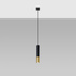 Pendant lamp LOOPEZ 1 black/golden