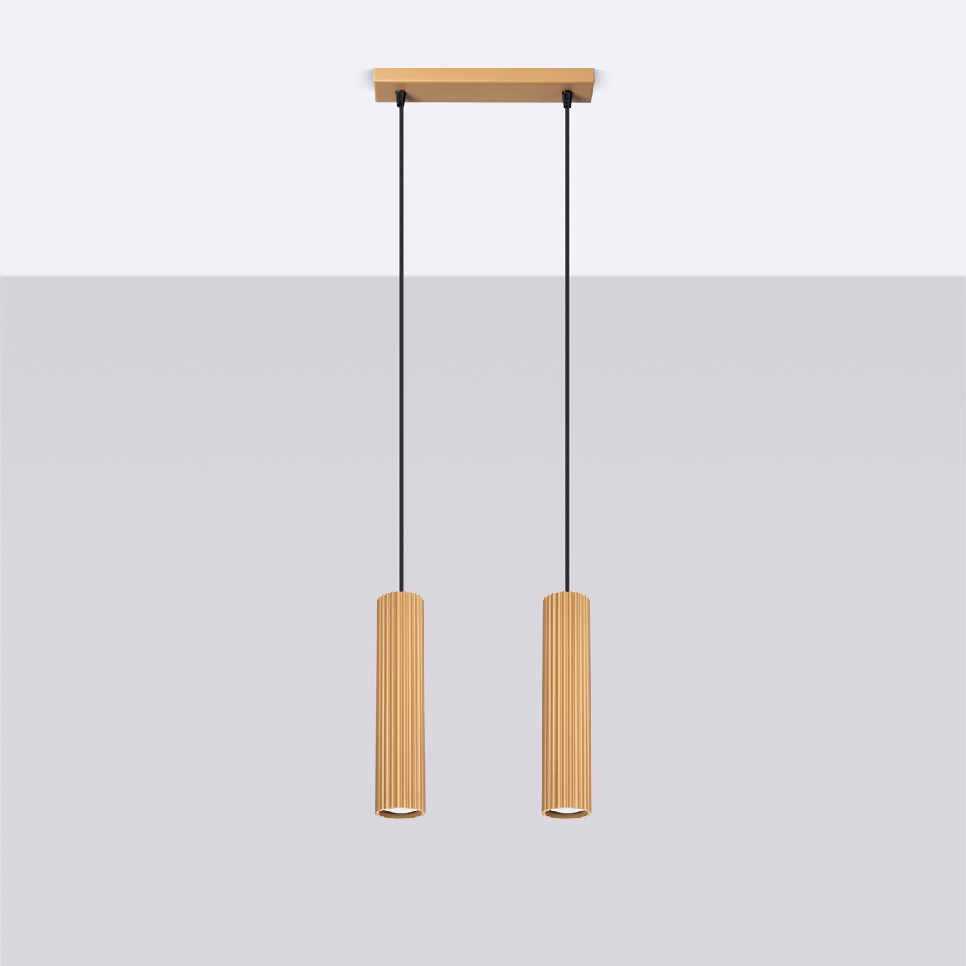 Pendant lamp KARBON 2 gold