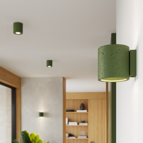 Wall lamp ORBIS concrete olive green