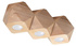 Ceiling lamp WOODY 3 natural wood + 3x LED Bulb GU-10 4000K Cold 7W 630lm