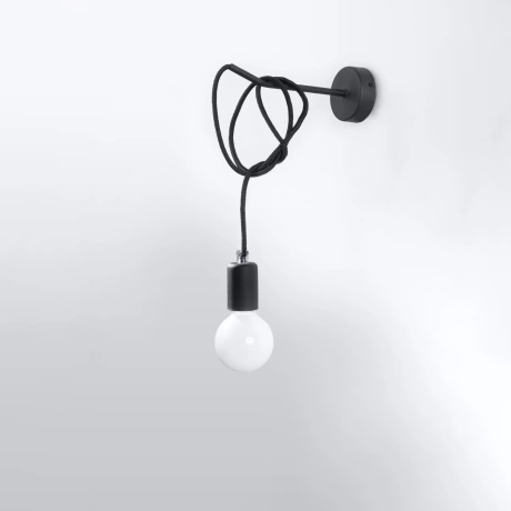 Wall lamp EDISON black