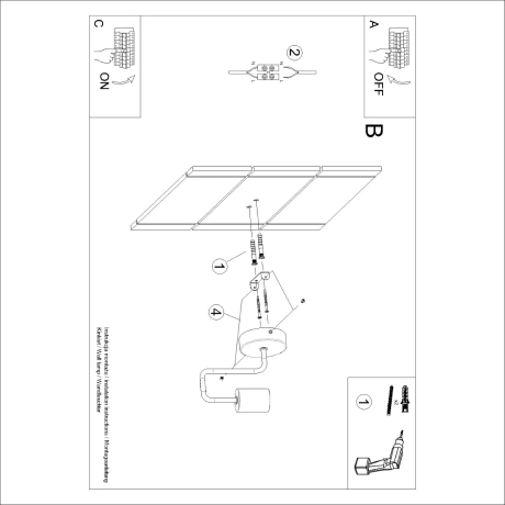 Wall lamp TIMBO white
