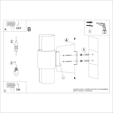 Wall lamp FLASH 2 white