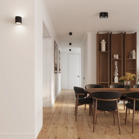 Ceiling lamp AURA 2 black GU10